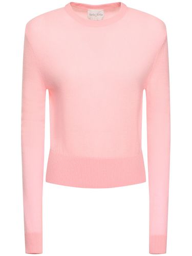 Cashmere Blend Gauze Roundneck Sweater - FORTE_FORTE - Modalova