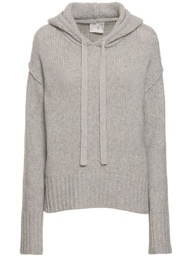 Soft Wool Knitted Hoodie Sweater - FORTE_FORTE - Modalova