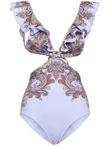 Costume Da Bagno Ottie In Lycra Stampato Floreale - ZIMMERMANN - Modalova