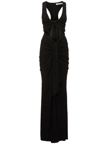 Vivenda Draped Front Cutout Long Dress - CHRISTOPHER ESBER - Modalova