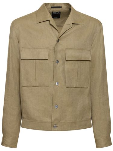 Overshirt Aus Leinentwill „oasi“ - ZEGNA - Modalova