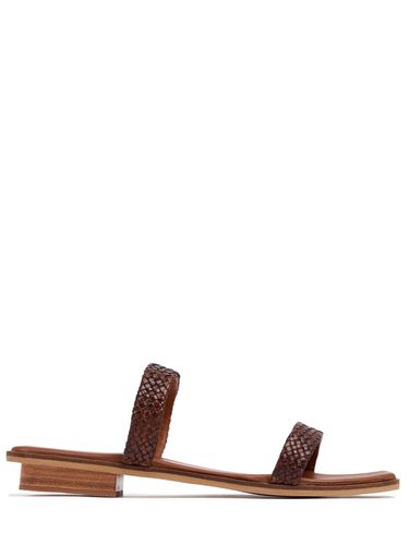 Mm Alana Leather Slide Sandals - BEMBIEN - Modalova