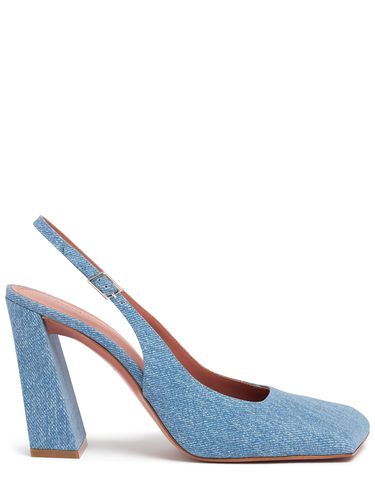 Mm Hohe Pumps Aus Denim "charlotte" - AMINA MUADDI - Modalova