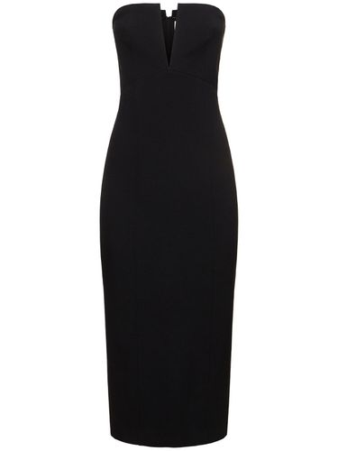 Vestido Midi Se Lana Y Seda Sin Tirantes - ROLAND MOURET - Modalova