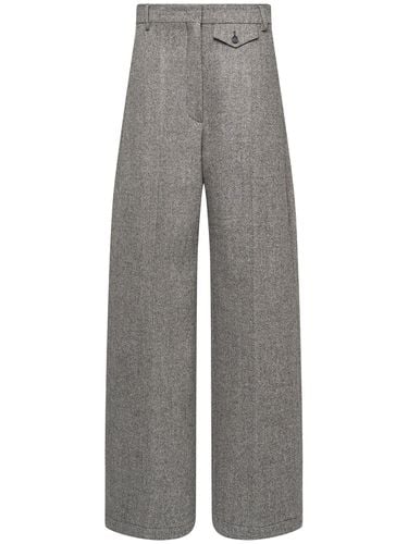 Pantalones Anchos De Tweed - SPORTMAX - Modalova