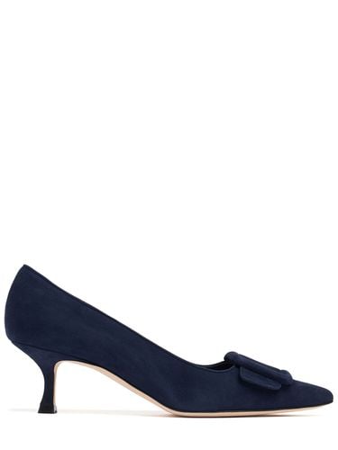 Mm Hohe Pumps Aus Wildleder "maysale" - MANOLO BLAHNIK - Modalova