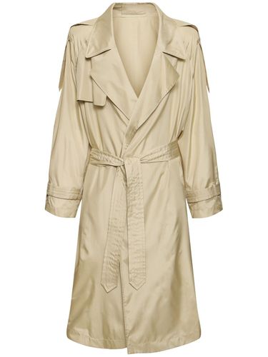 Oversized Trenchcoat Aus Seide - BURBERRY - Modalova