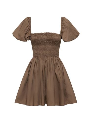 Ruffled Cotton Mini Dress - MATTEAU - Modalova