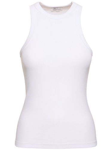 Eva Ribbed Cotton Jersey Tank Top - ANINE BING - Modalova