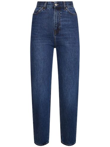 Jeans Dritti Vita Alta In Cotone Organico - TOTEME - Modalova