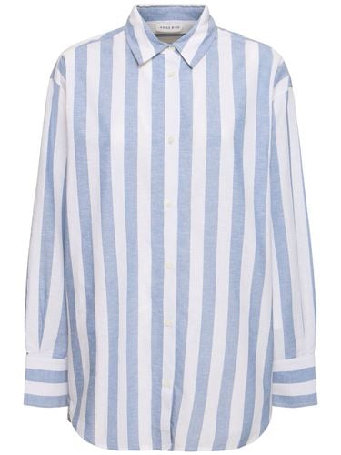 Plaza Striped Cotton & Linen Shirt - ANINE BING - Modalova