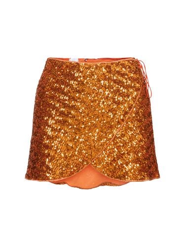 Sequined Wrap Mini Skirt - OSÉREE SWIMWEAR - Modalova