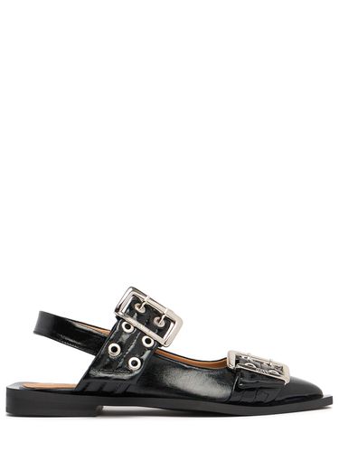 Mm Chunky Buckle Ballerina Slingback - GANNI - Modalova