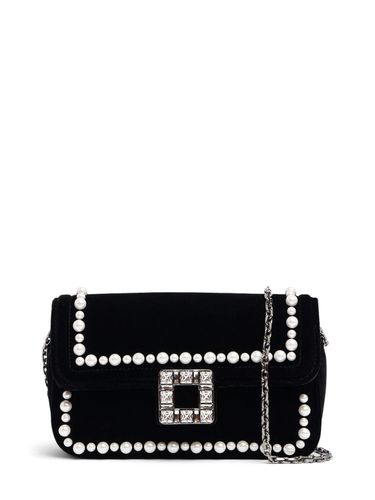 Viv Jeu De Fille Embellished Velvet Bag - ROGER VIVIER - Modalova