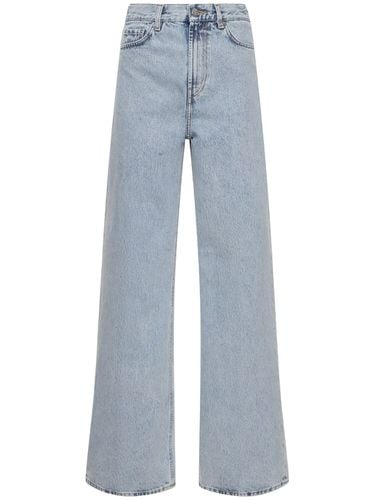 Jeans Larghi In Denim Di Cotone Organico - TOTEME - Modalova