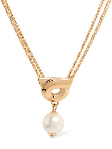 Gancio Faux Pearl Collar Necklace - FERRAGAMO - Modalova