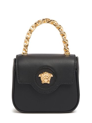 Borsa In Pelle Martellata Con Medusa - VERSACE - Modalova