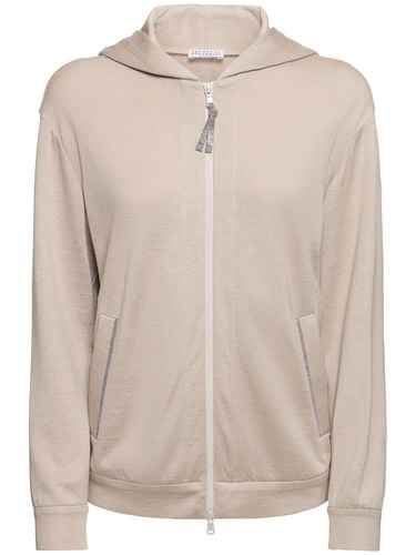 Sudadera De Algodón Jersey Con Capucha - BRUNELLO CUCINELLI - Modalova