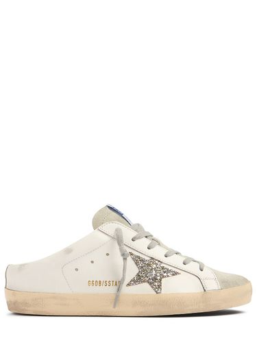 Mm Hohe Mule-sneakers Aus Leder „super Star“ - GOLDEN GOOSE - Modalova