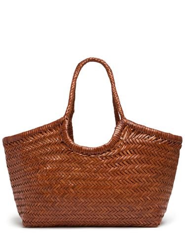 Big Nantucket Woven Leather Basket Bag - DRAGON DIFFUSION - Modalova