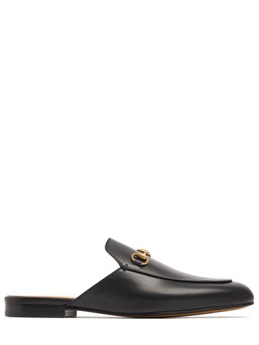 Mm Hohe Mules Aus Leder „princetown“ - GUCCI - Modalova