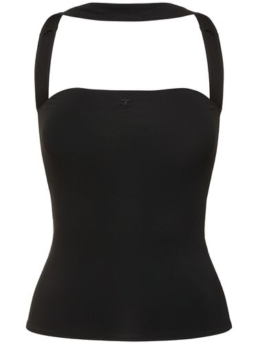 Top De Crepé Jersey Viscosa - COURREGES - Modalova