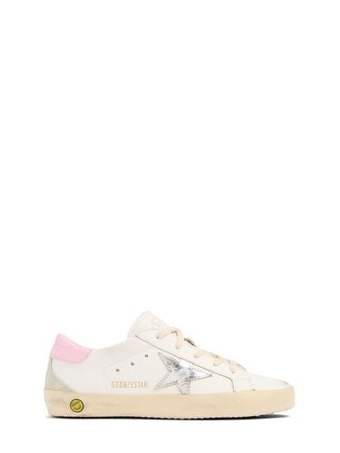 Sneakers Super-star De Piel Con Cordones - GOLDEN GOOSE - Modalova