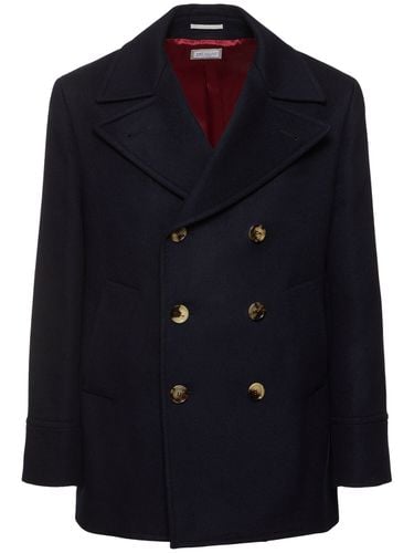 Cappotto Caban In Misto Lana - BRUNELLO CUCINELLI - Modalova