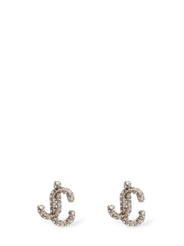 Pendientes Jc Con Cristales - JIMMY CHOO - Modalova