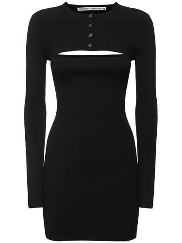 Minikleid Aus Viskose Und Cardigan-oberteil - ALEXANDER WANG - Modalova