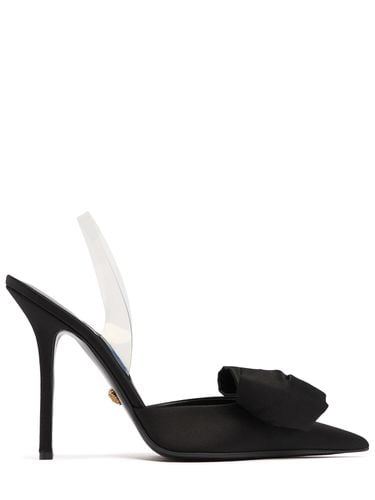 Mm Satin Slingback Heels - VERSACE - Modalova