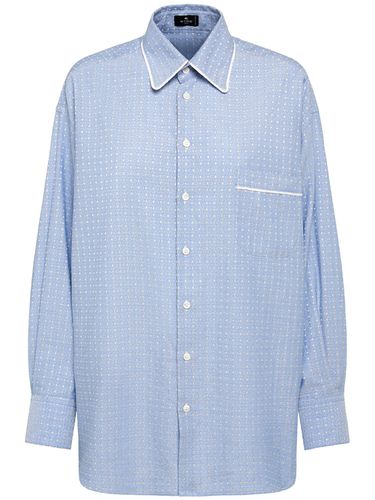 Camisa De Popelina De Algodón - ETRO - Modalova