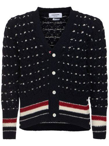 All Over Cable Stitch Classic Cardigan - THOM BROWNE - Modalova