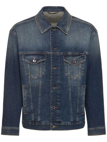 Chaqueta De Denim De Algodón Stretch - DOLCE & GABBANA - Modalova