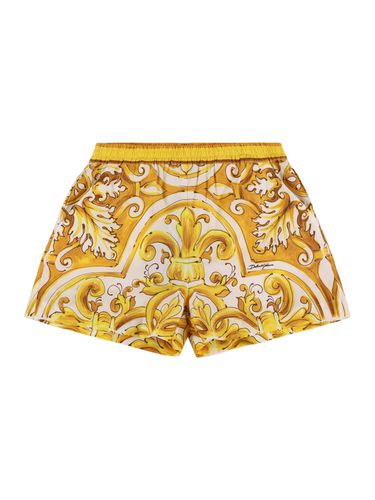 Shorts De Algodón Estampados - DOLCE & GABBANA - Modalova