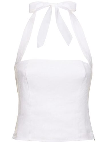 Malika Neckholder-top Aus Leinen „malika“ - REFORMATION - Modalova