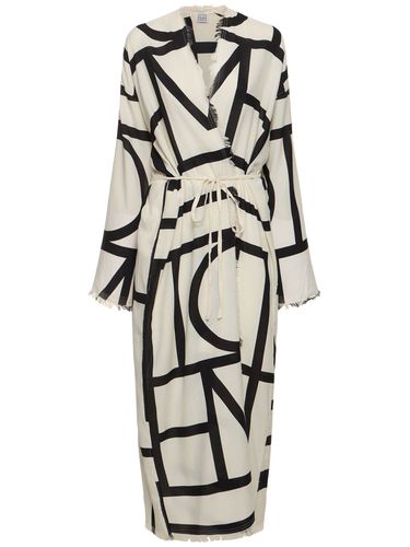 Monogram Organic Cotton Caftan - TOTEME - Modalova