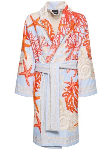 Barocco De La Mer Bathrobe - VERSACE - Modalova