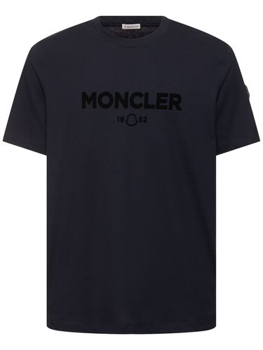 Camiseta De Algodón Y Cashmere - MONCLER - Modalova