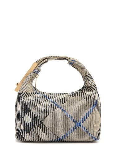 Bolso Mini Peg Check De Punto - BURBERRY - Modalova