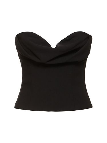 Top Corsetto Senza Spallini In Misto Lana - MAGDA BUTRYM - Modalova