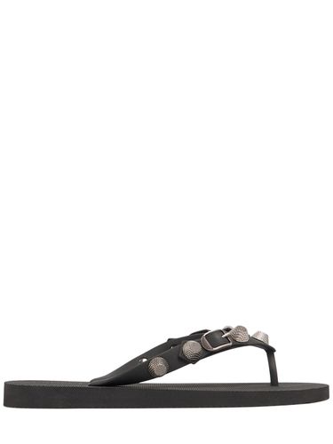 Mm Cagole Rubber Flip Flops - BALENCIAGA - Modalova