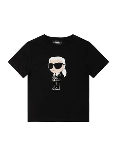 Camiseta De Algodón Jersey - KARL LAGERFELD - Modalova