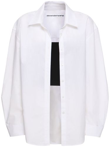 Cotton Poplin Shirt & Cami Top - ALEXANDER WANG - Modalova