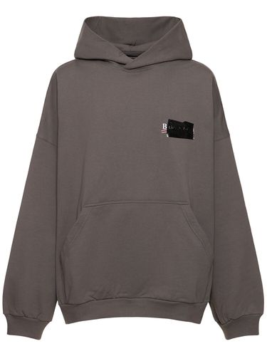 Sudadera De Algodón Con Capucha - BALENCIAGA - Modalova