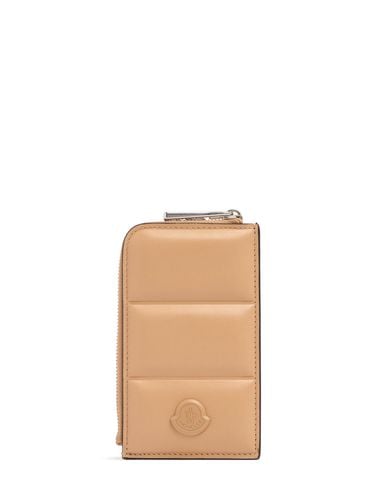 Flat Leather Card Holder - MONCLER - Modalova