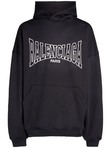 Hoodie Aus Baumwolljersey Mit Icon-druck - BALENCIAGA - Modalova