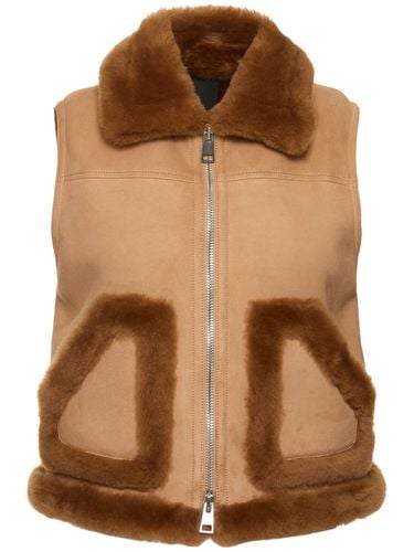 Gilet In Shearling - BLANCHA - Modalova