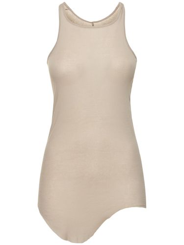 Basic Ribbed Cotton Jersey Tank Top - RICK OWENS - Modalova