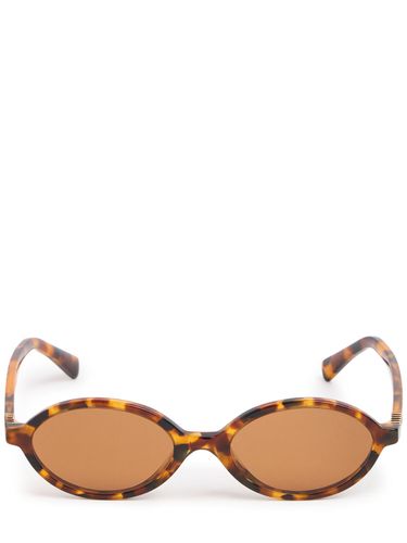 Round Acetate Sunglasses - MIU MIU - Modalova